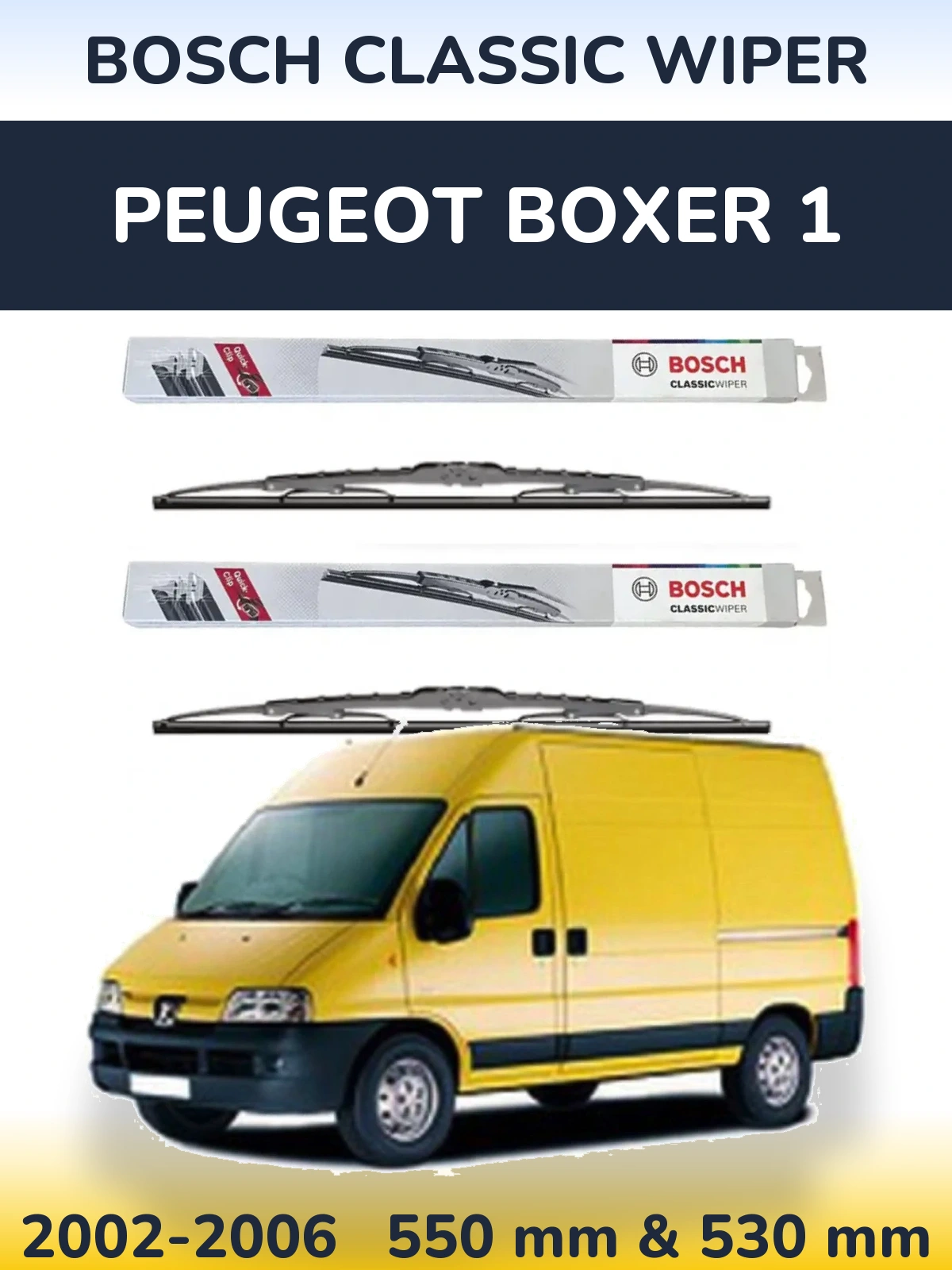 Ștergătoare BOSCH Classic Wiper pentru Peugeot Boxer 1