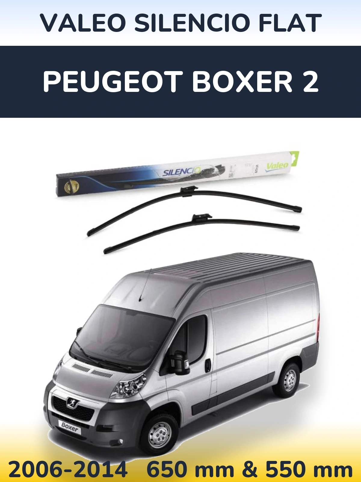 Ștergătoare Valeo Silencio Flat pentru Peugeot Boxer 2