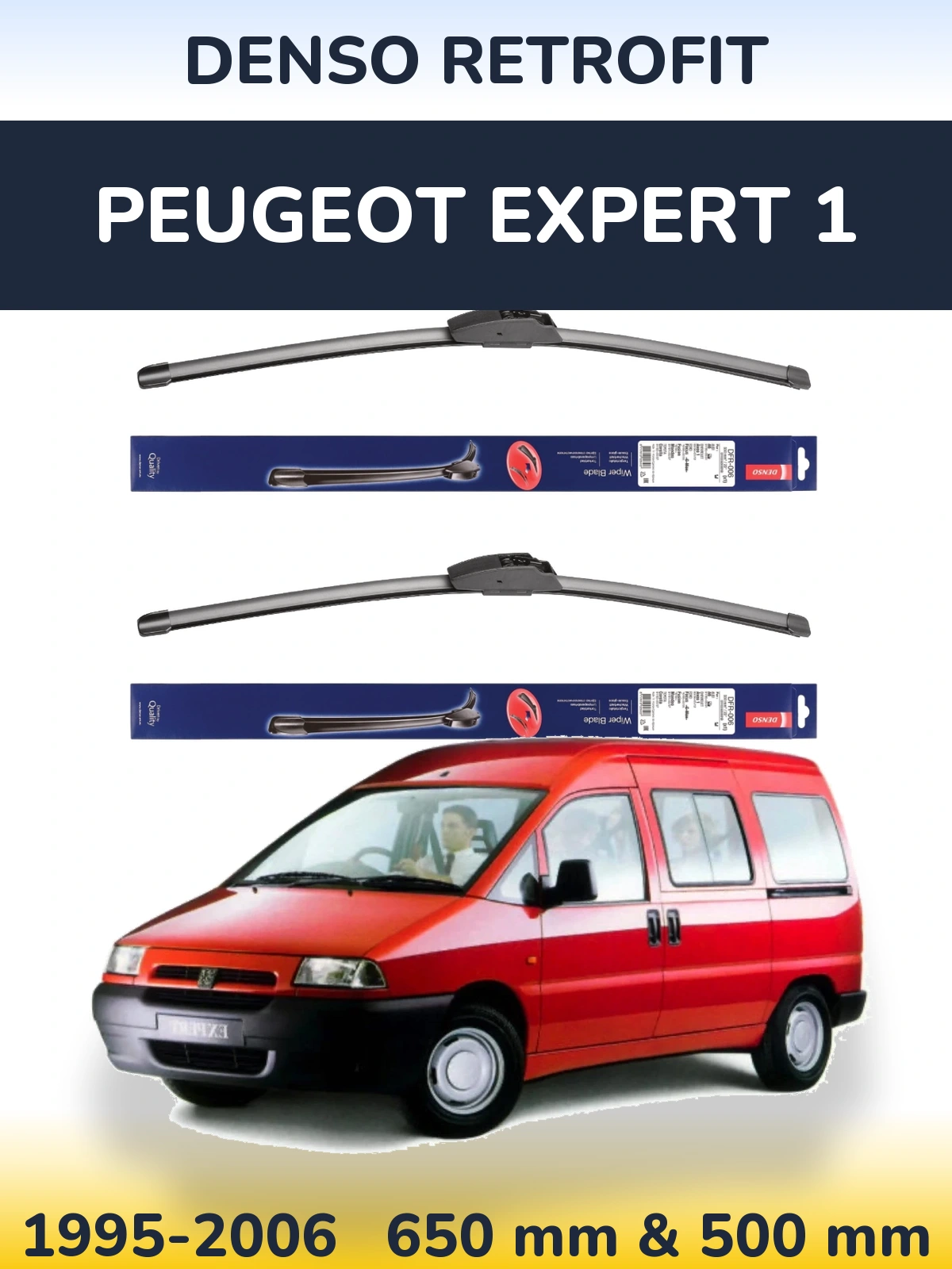 Ștergătoare Denso Retrofit pentru Peugeot Expert 1