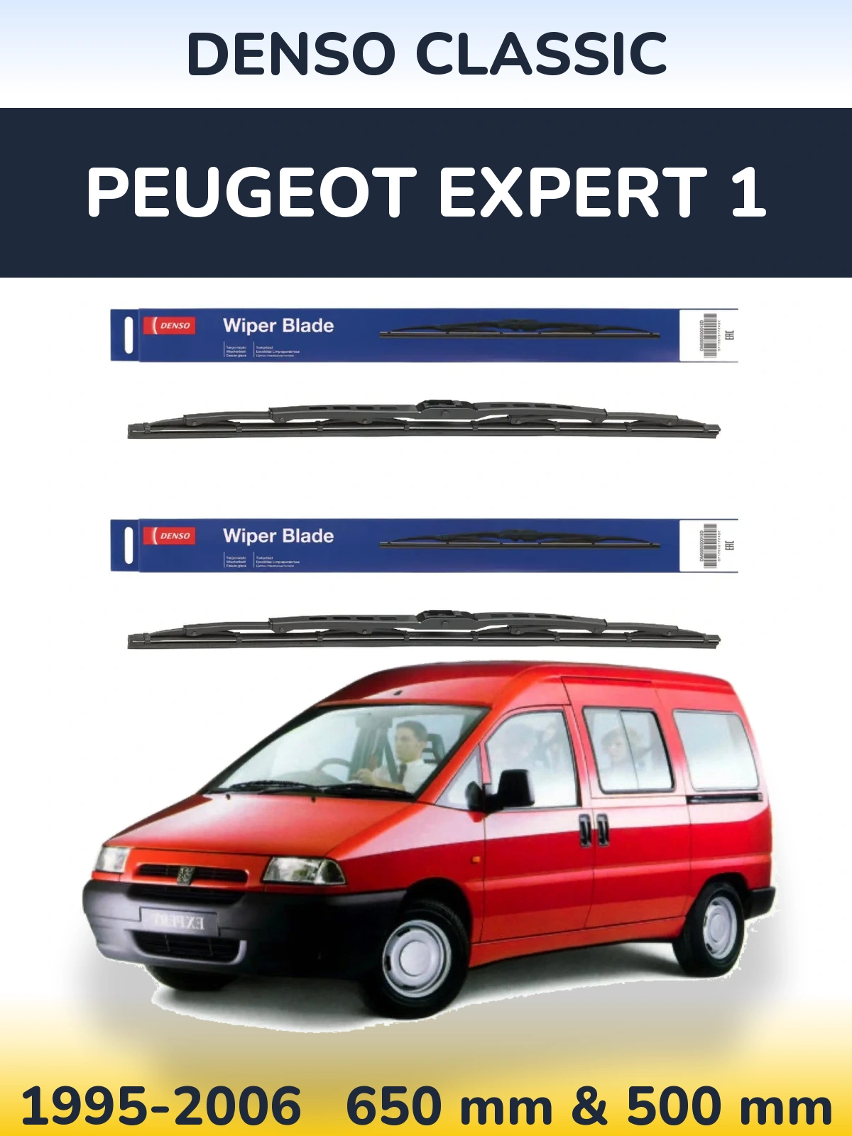 Ștergătoare Denso Classic pentru Peugeot Expert 1