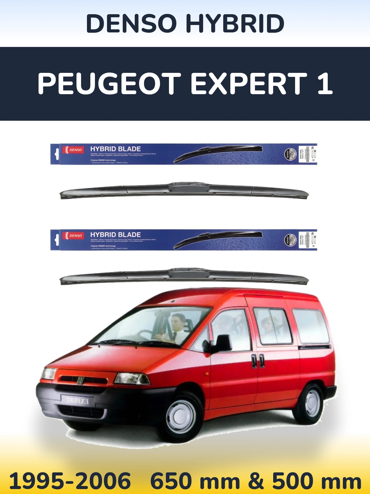 Ștergătoare Denso Hybrid pentru Peugeot Expert 1