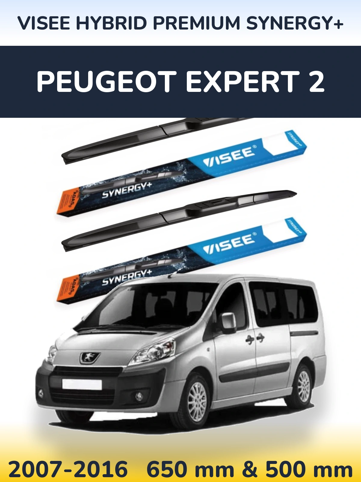 Ștergătoare VISEE HYBRID PREMIUM SYNERGY+ pentru Peugeot Expert 2