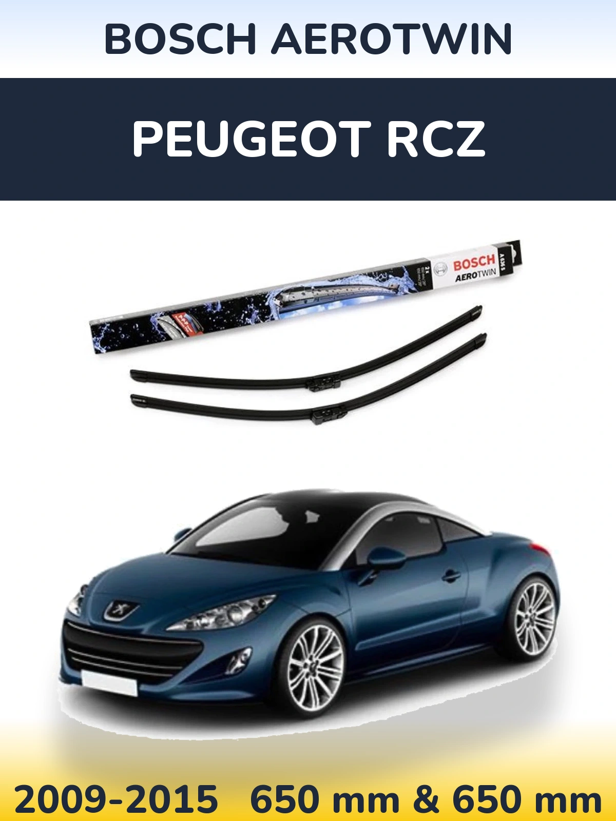 Ștergătoare BOSCH AeroTwin pentru Peugeot RCZ