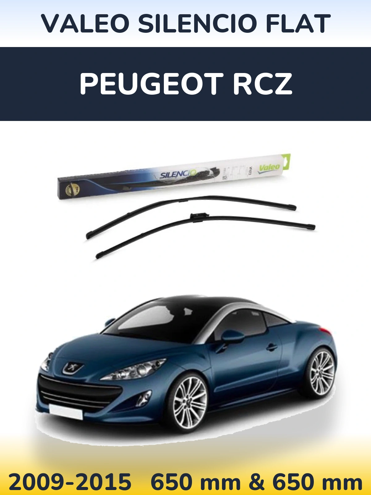 Ștergătoare Valeo Silencio Flat pentru Peugeot RCZ