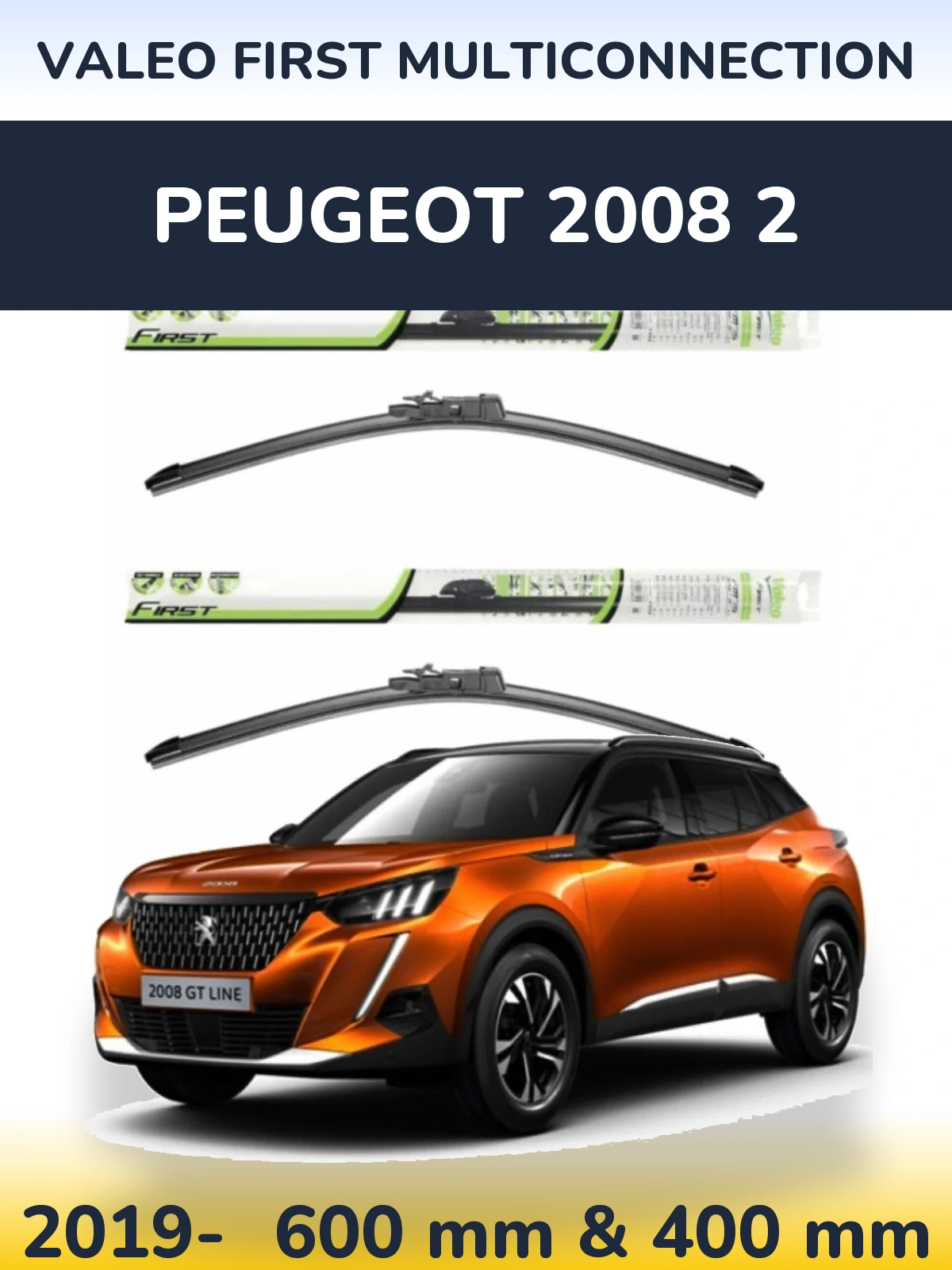 Ștergătoare Valeo First MultiConnection pentru Peugeot 2008 2
