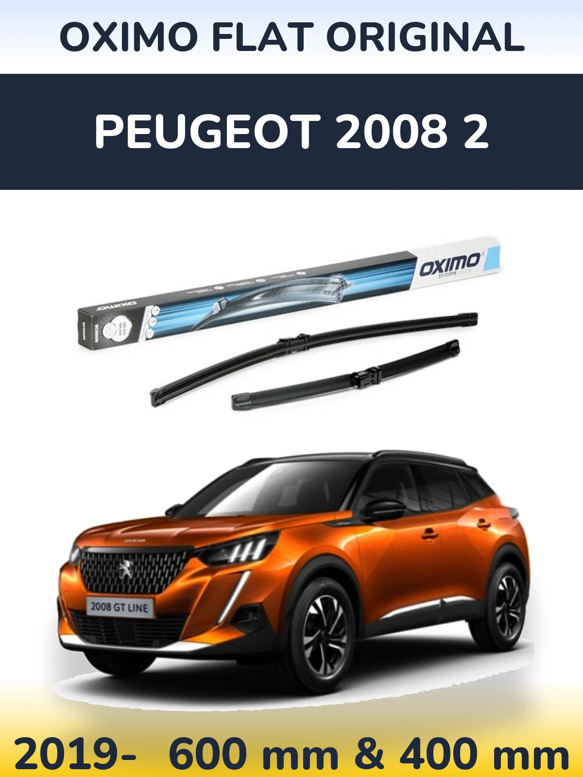 Ștergătoare Oximo Flat Original pentru Peugeot 2008 2