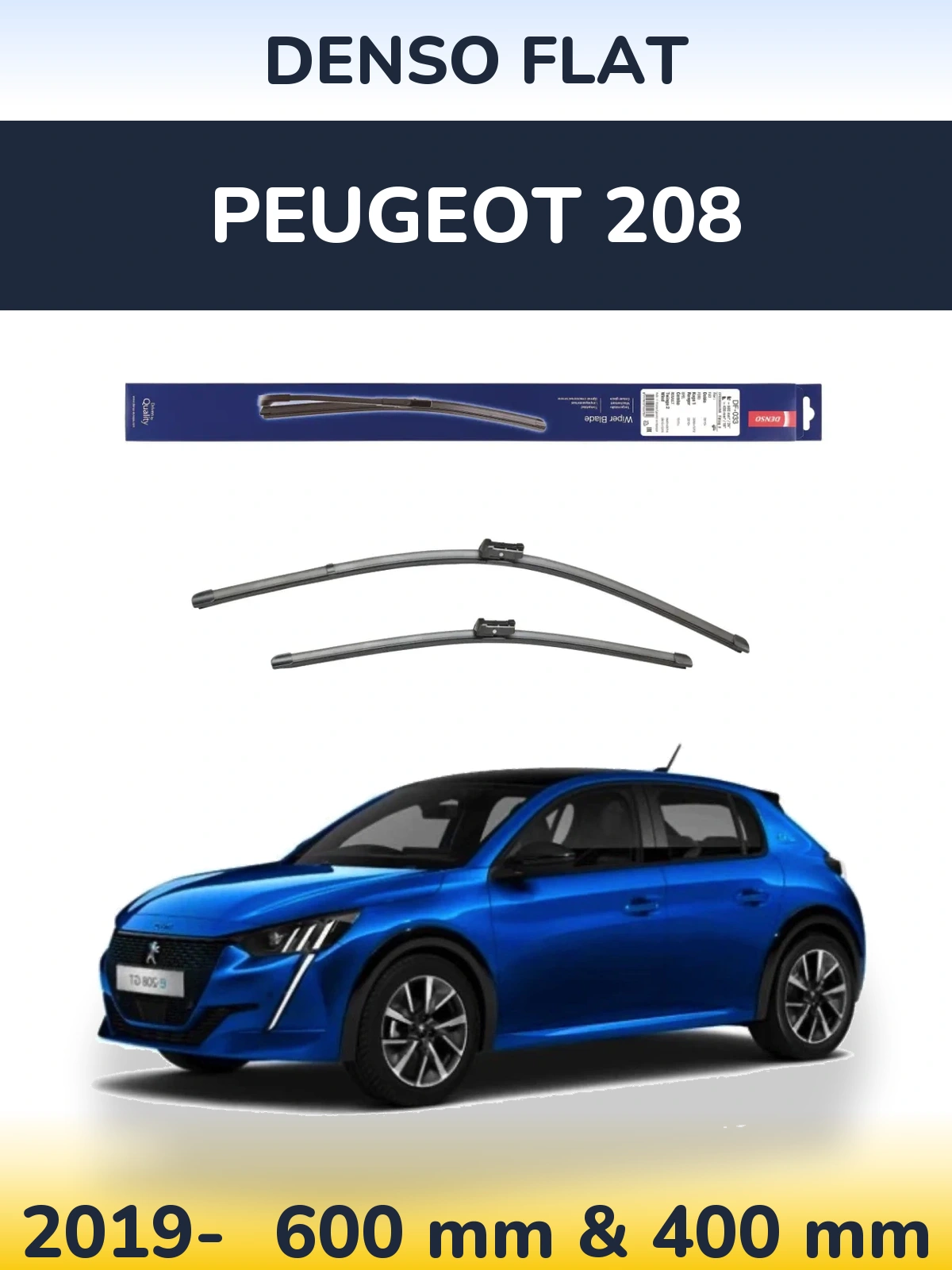 Ștergătoare Denso Flat pentru Peugeot 208