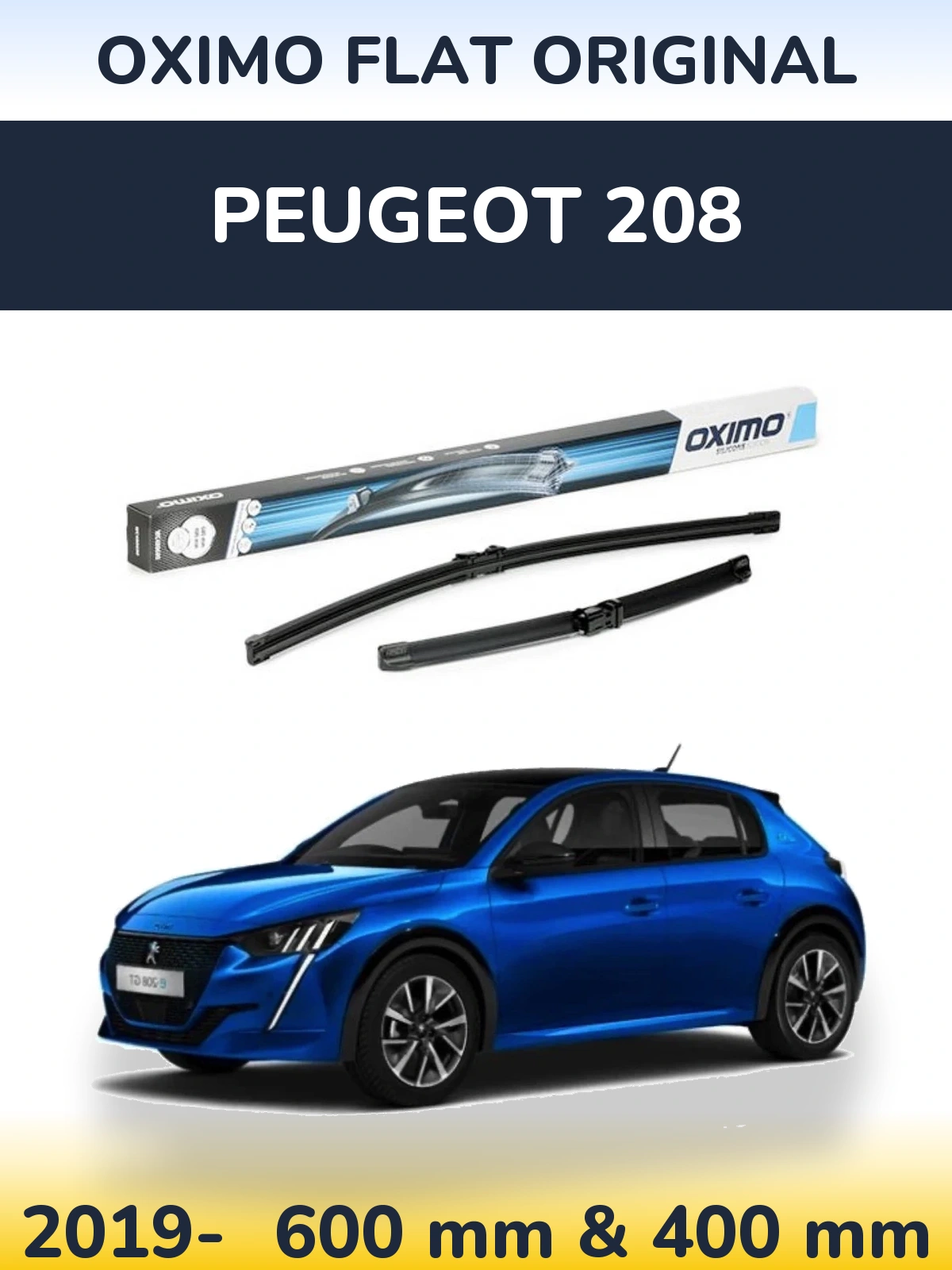 Ștergătoare Oximo Flat Original pentru Peugeot 208