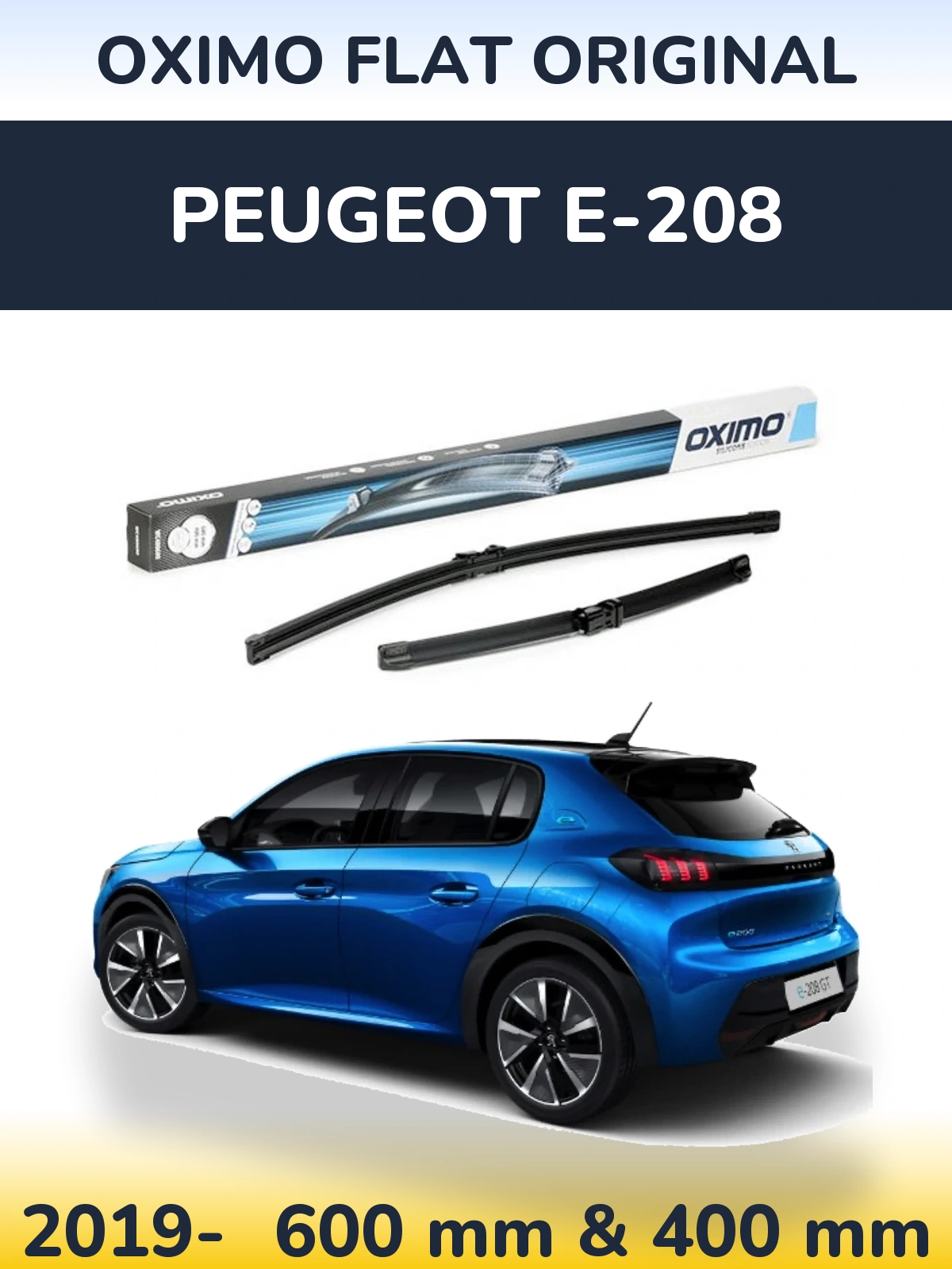 Ștergătoare Oximo Flat Original pentru Peugeot e-208