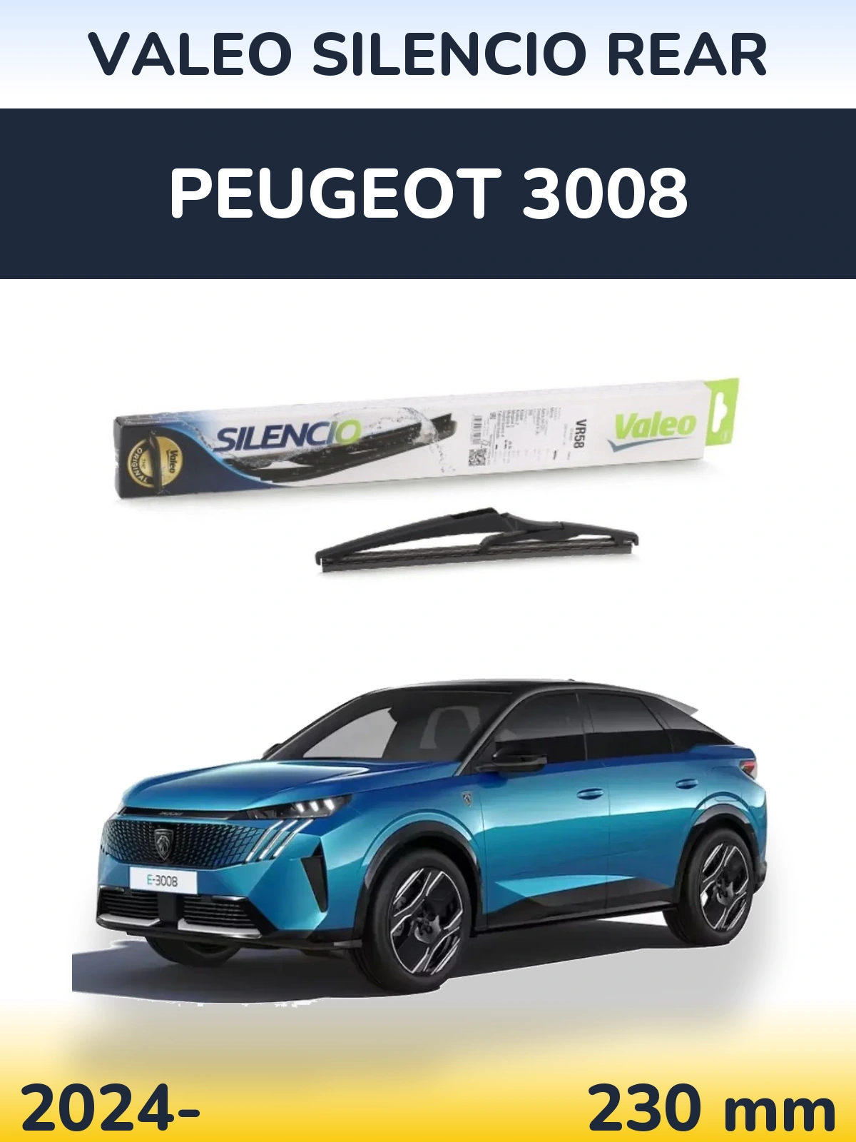 Ștergătoare Valeo Silencio Rear pentru Peugeot 3008