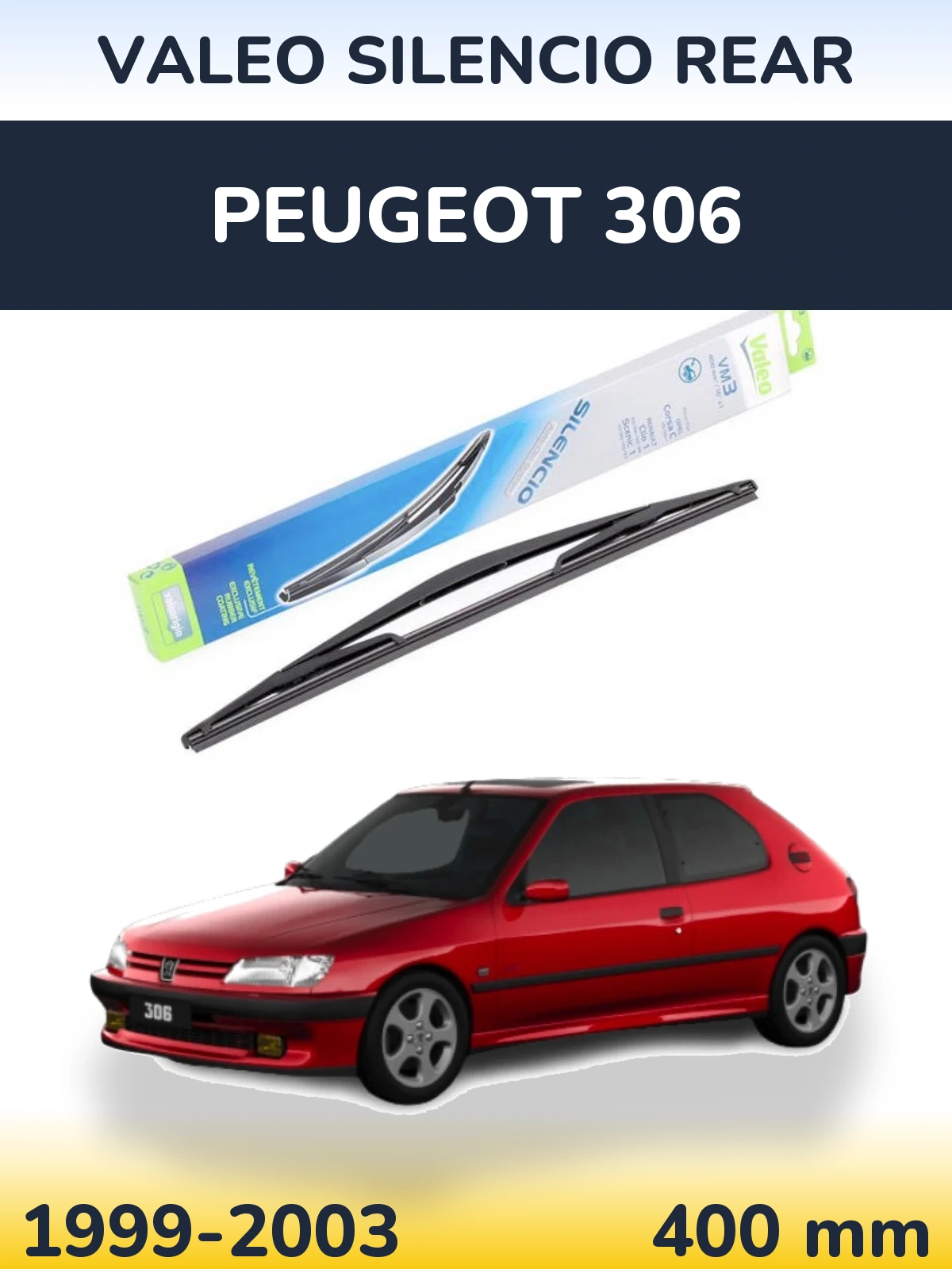 Ștergătoare Valeo Silencio Rear pentru Peugeot 306