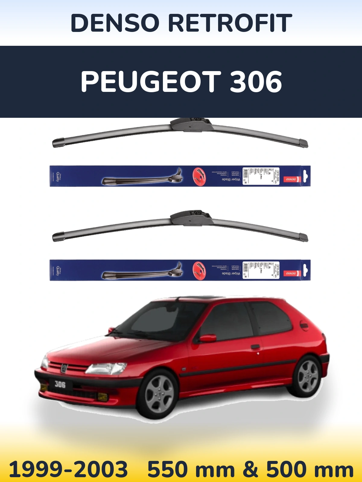 Ștergătoare Denso Retrofit pentru Peugeot 306