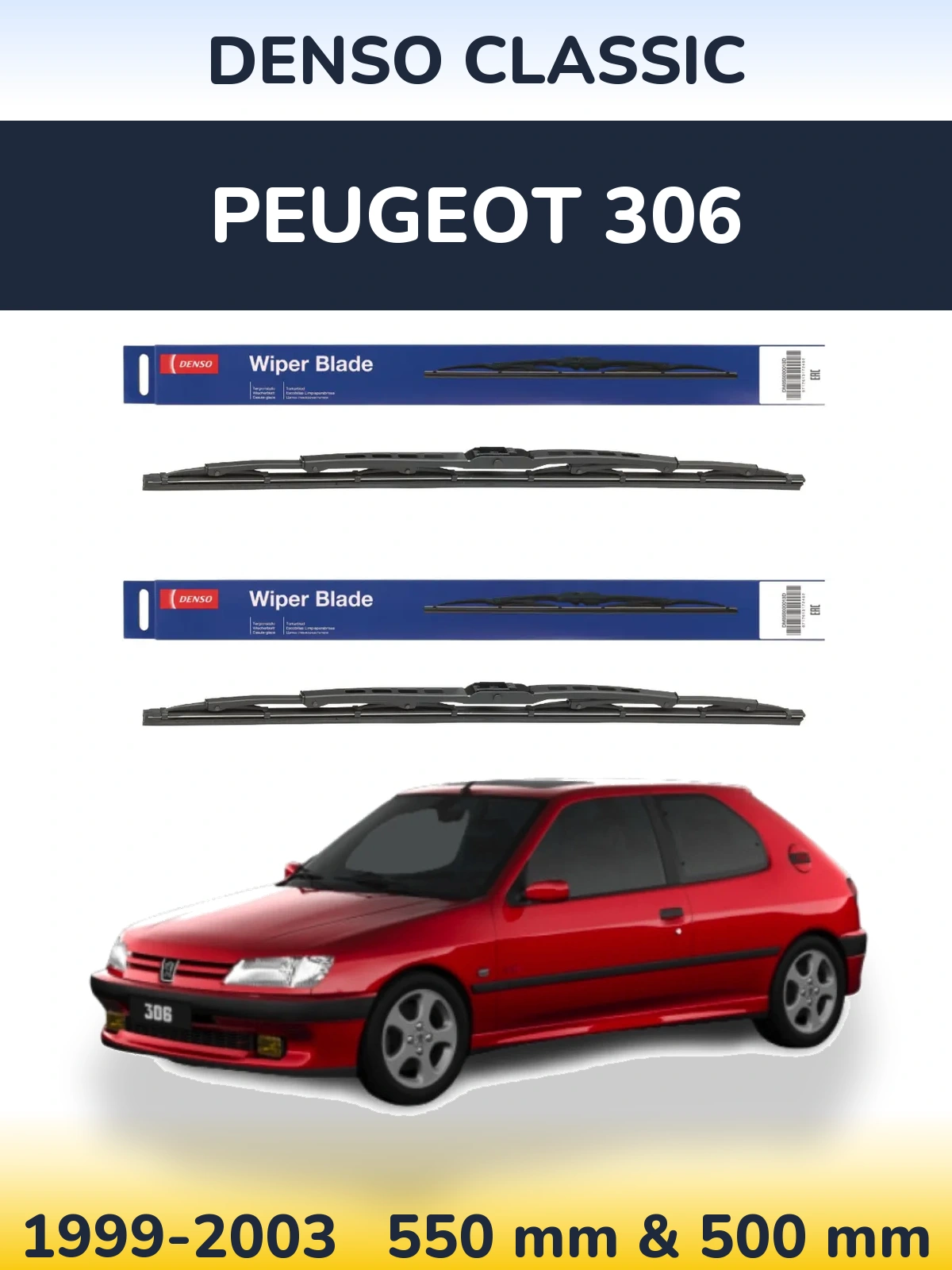Ștergătoare Denso Classic pentru Peugeot 306