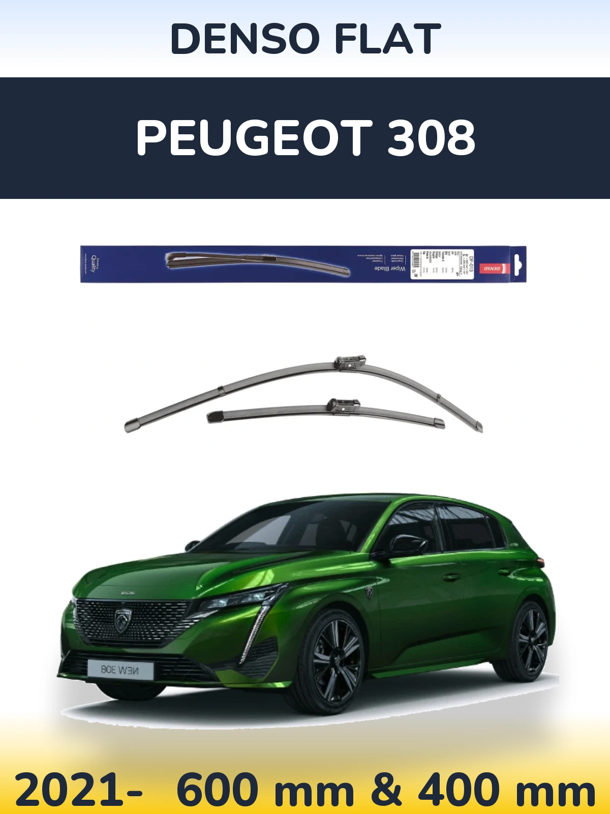 Ștergătoare Denso Flat pentru Peugeot 308