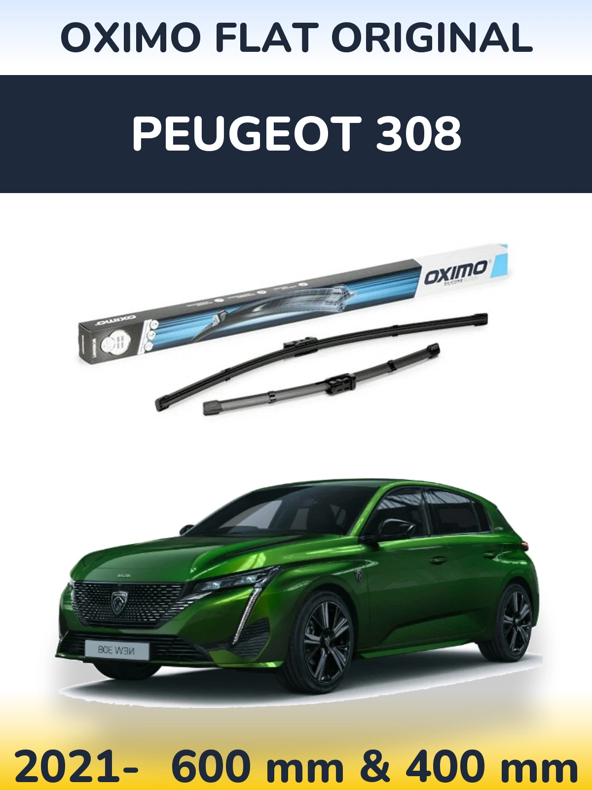 Ștergătoare Oximo Flat Original pentru Peugeot 308