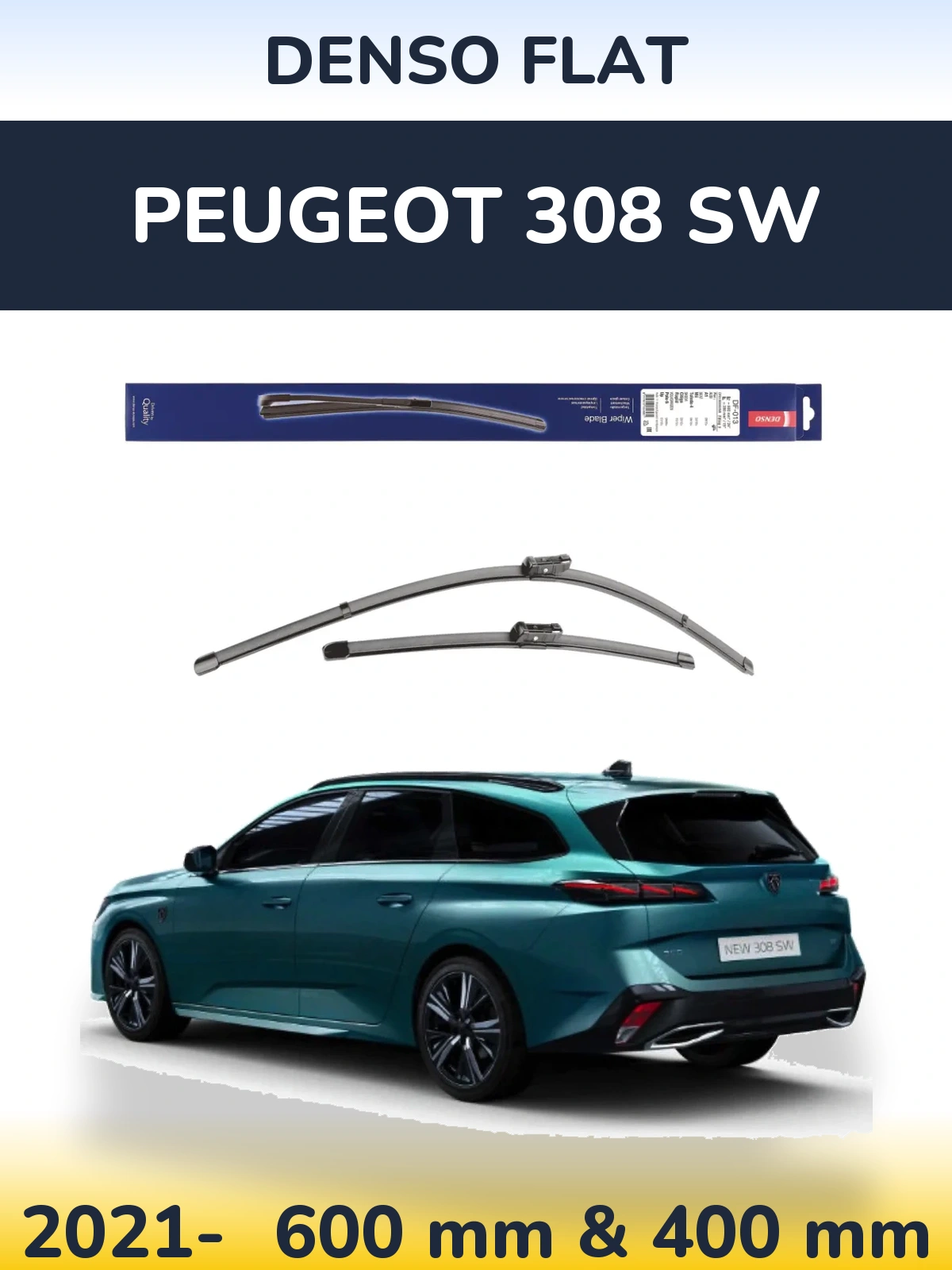 Ștergătoare Denso Flat pentru Peugeot 308 SW