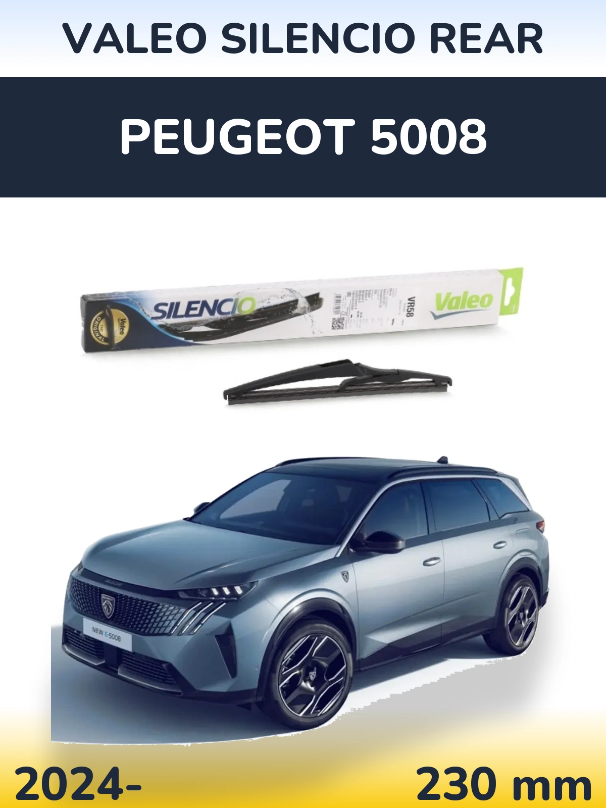 Ștergătoare Valeo Silencio Rear pentru Peugeot 5008