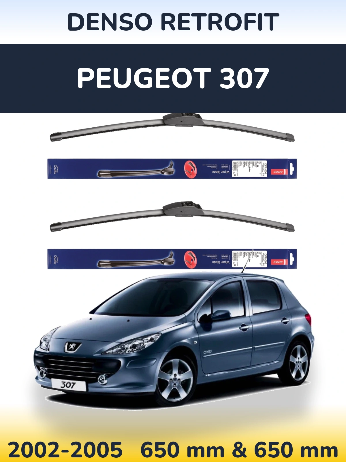 Ștergătoare Denso Retrofit pentru Peugeot 307