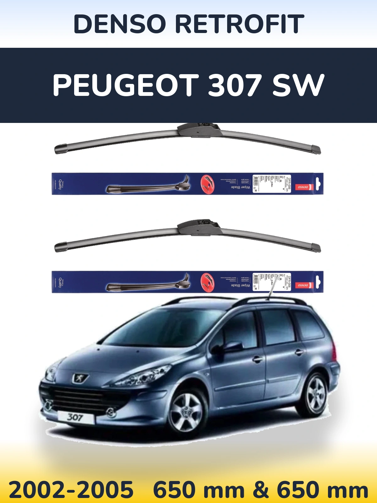 Ștergătoare Denso Retrofit pentru Peugeot 307 SW