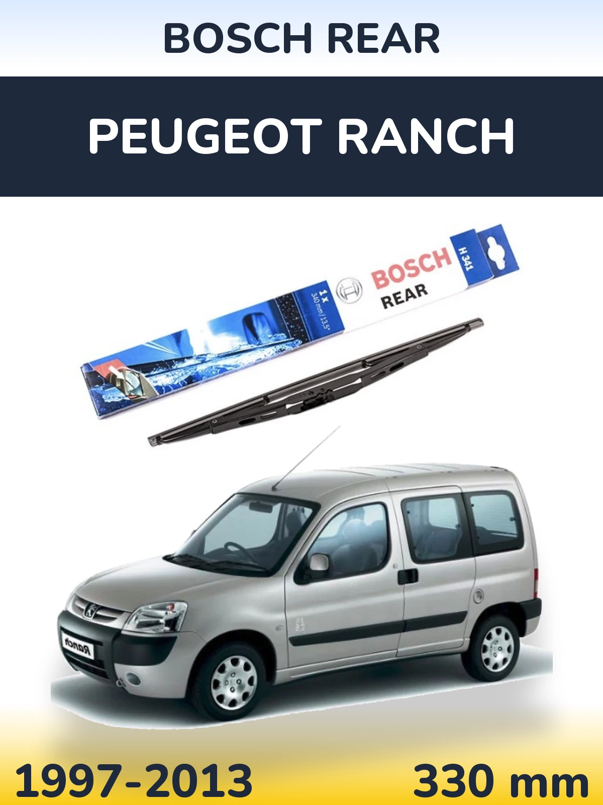 Ștergătoare BOSCH Rear pentru Peugeot Ranch