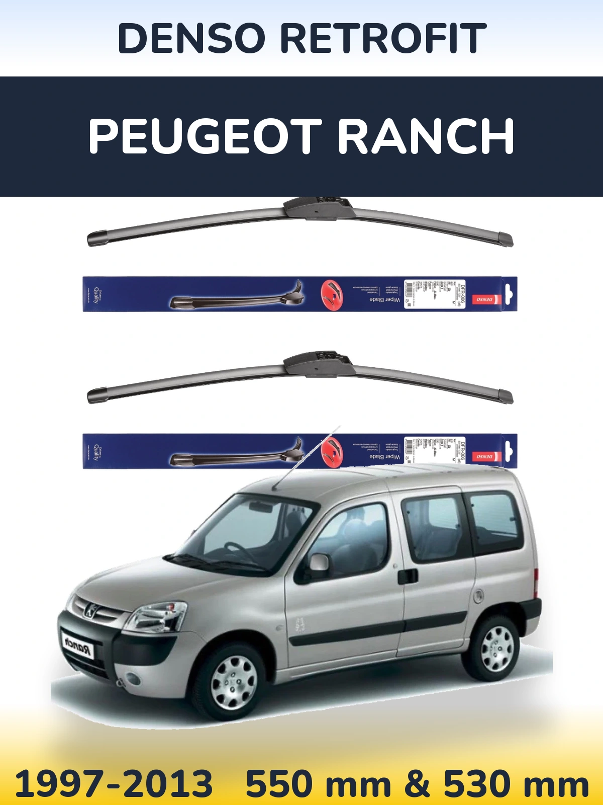 Ștergătoare Denso Retrofit pentru Peugeot Ranch
