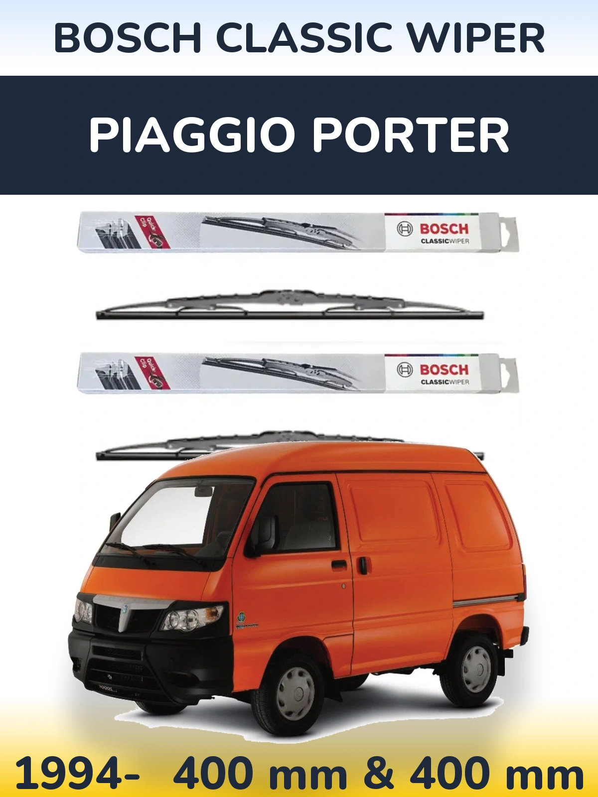 Ștergătoare BOSCH Classic Wiper pentru Piaggio Porter