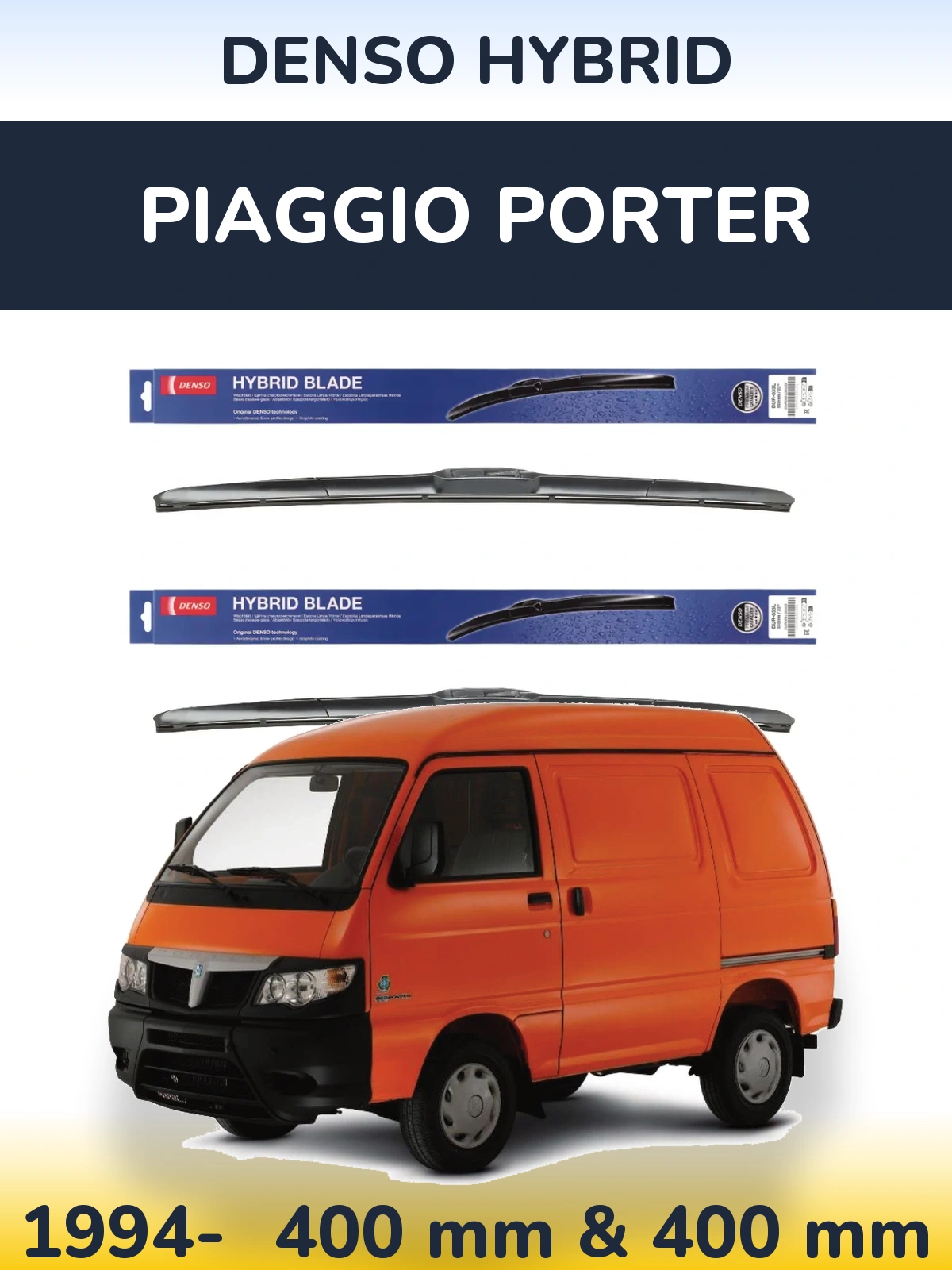 Ștergătoare Denso Hybrid pentru Piaggio Porter