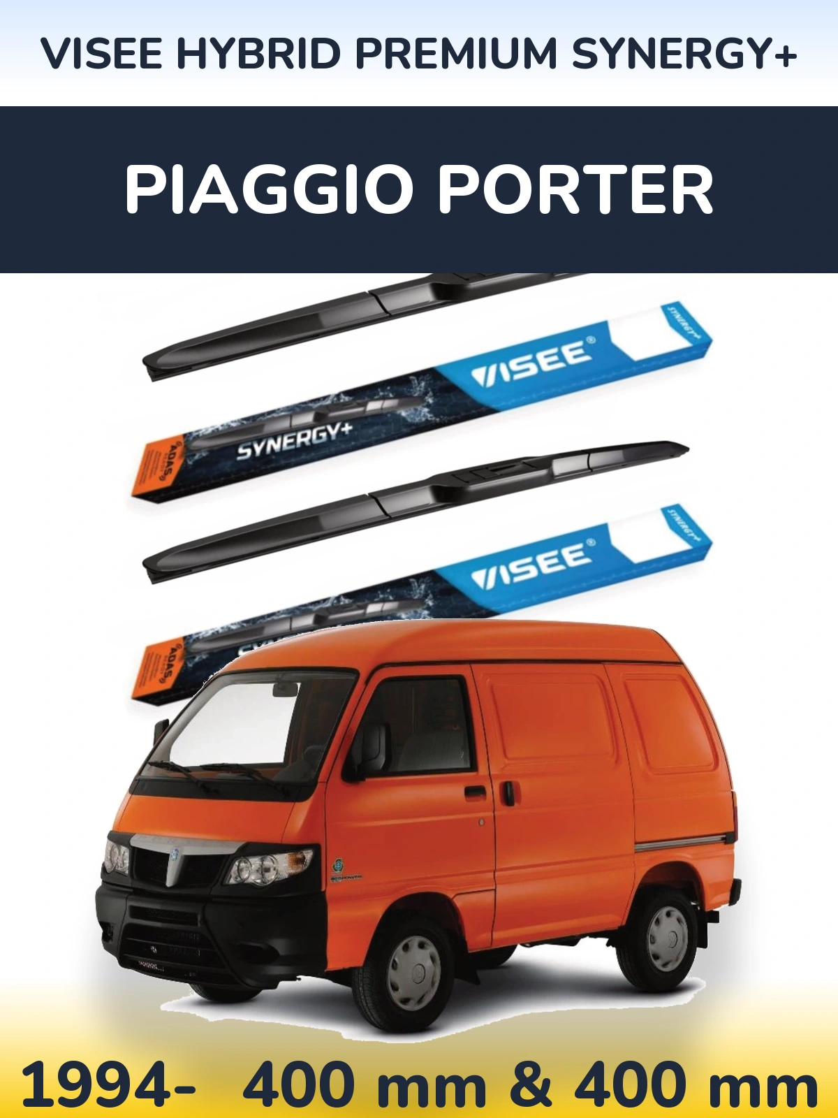 Ștergătoare VISEE HYBRID PREMIUM SYNERGY+ pentru Piaggio Porter
