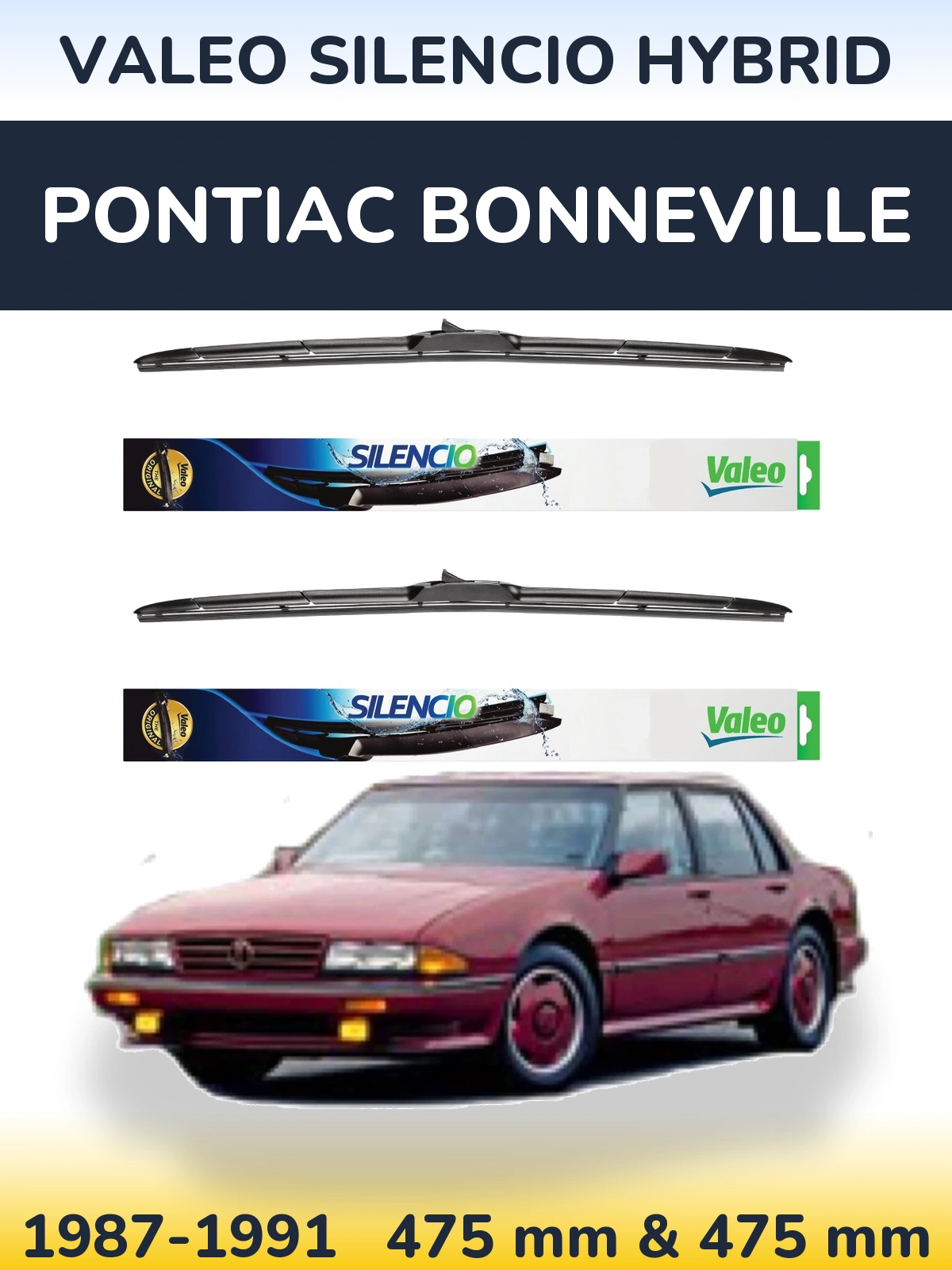Ștergătoare Valeo Silencio Hybrid pentru Pontiac Bonneville