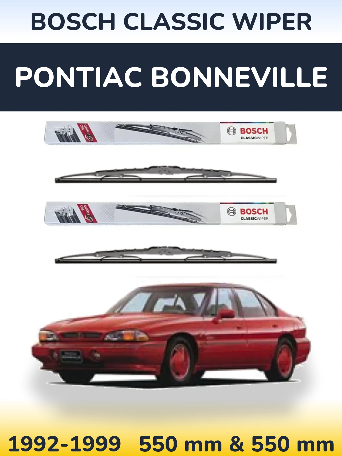 Ștergătoare BOSCH Classic Wiper pentru Pontiac Bonneville