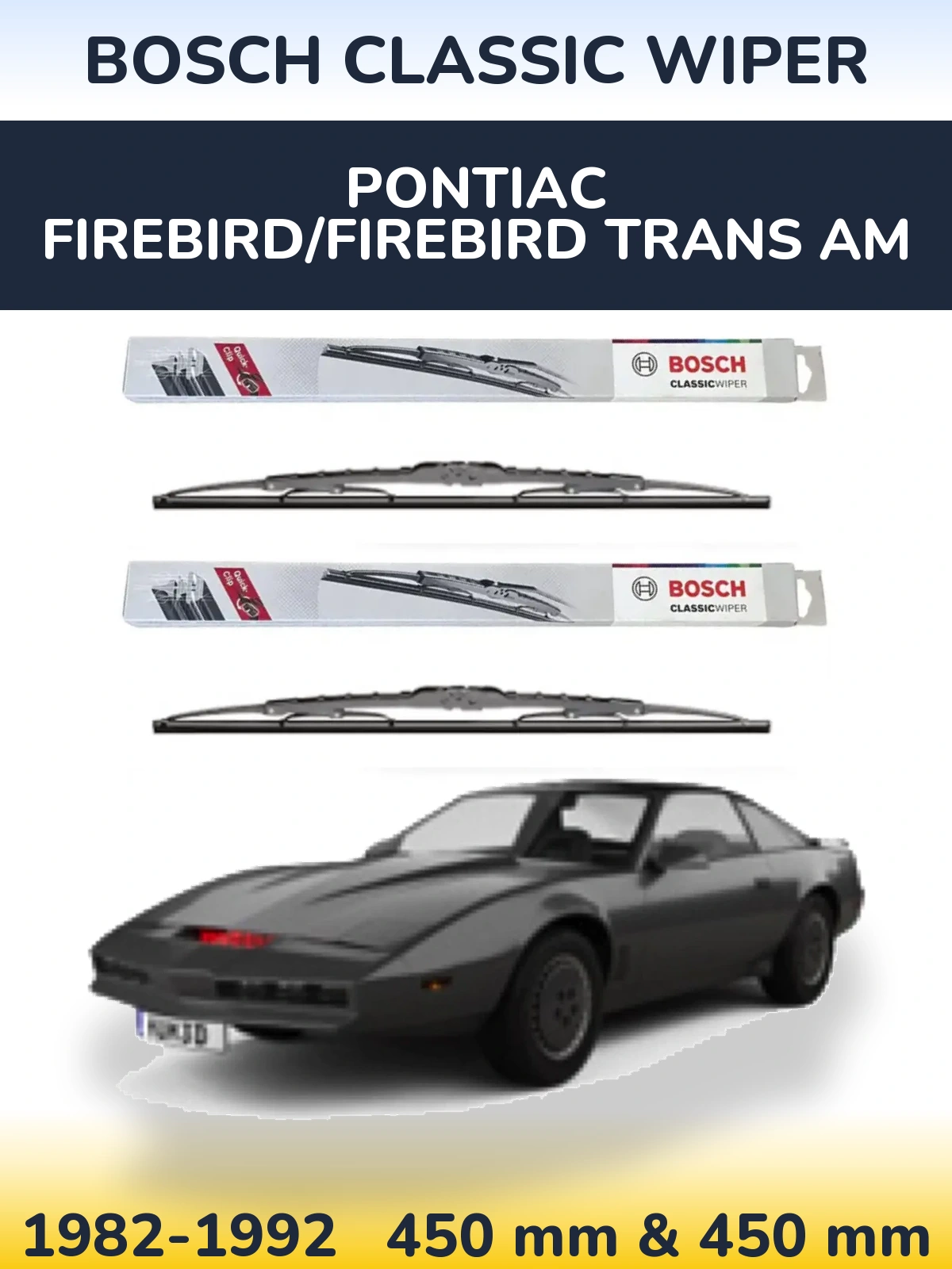 Ștergătoare BOSCH Classic Wiper pentru Pontiac Firebird/Firebird Trans Am