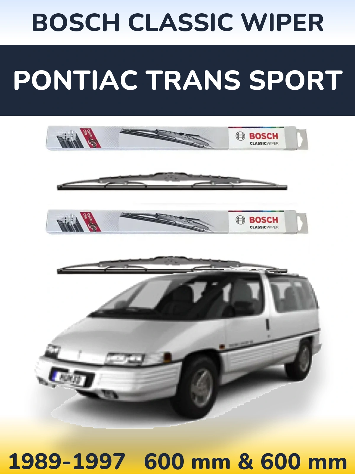 Ștergătoare BOSCH Classic Wiper pentru Pontiac Trans Sport