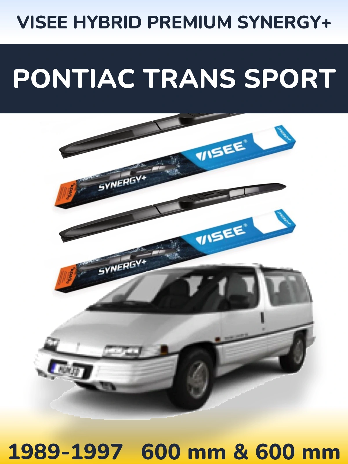 Ștergătoare VISEE HYBRID PREMIUM SYNERGY+ pentru Pontiac Trans Sport