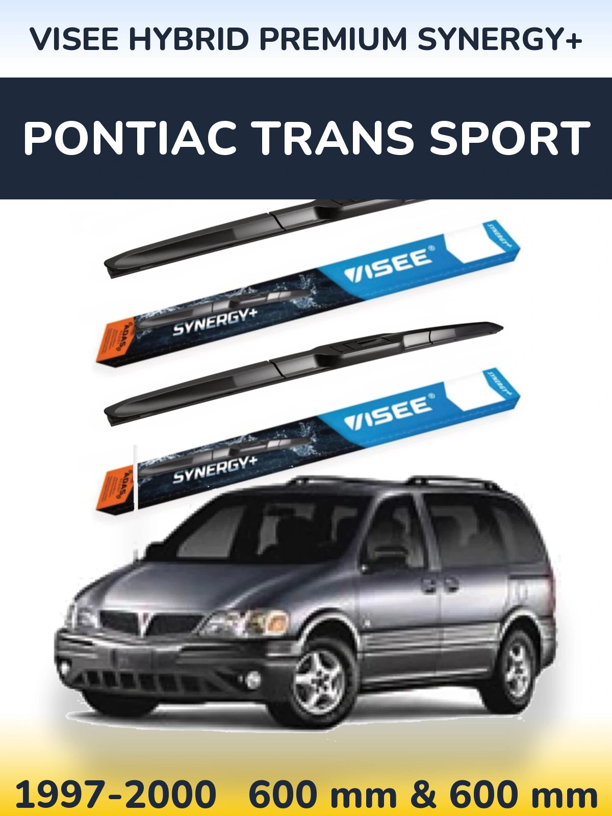 Ștergătoare VISEE HYBRID PREMIUM SYNERGY+ pentru Pontiac Trans Sport