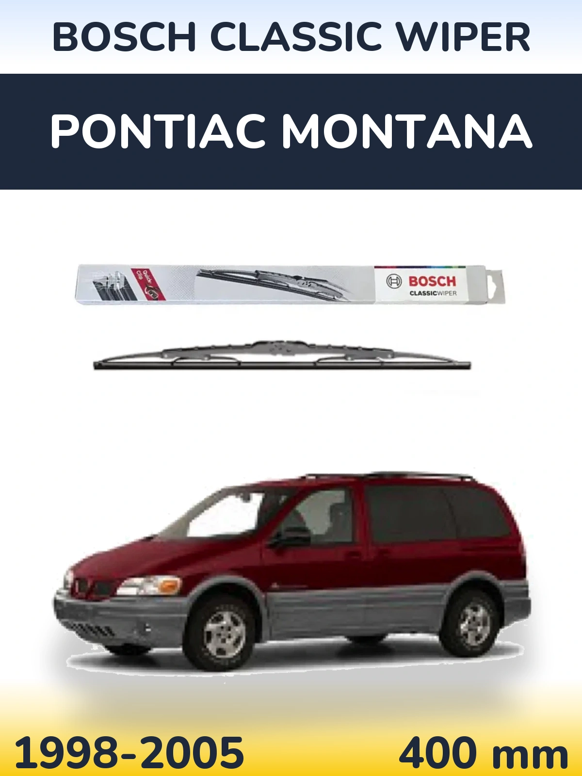 Ștergătoare BOSCH Classic Wiper pentru Pontiac Montana