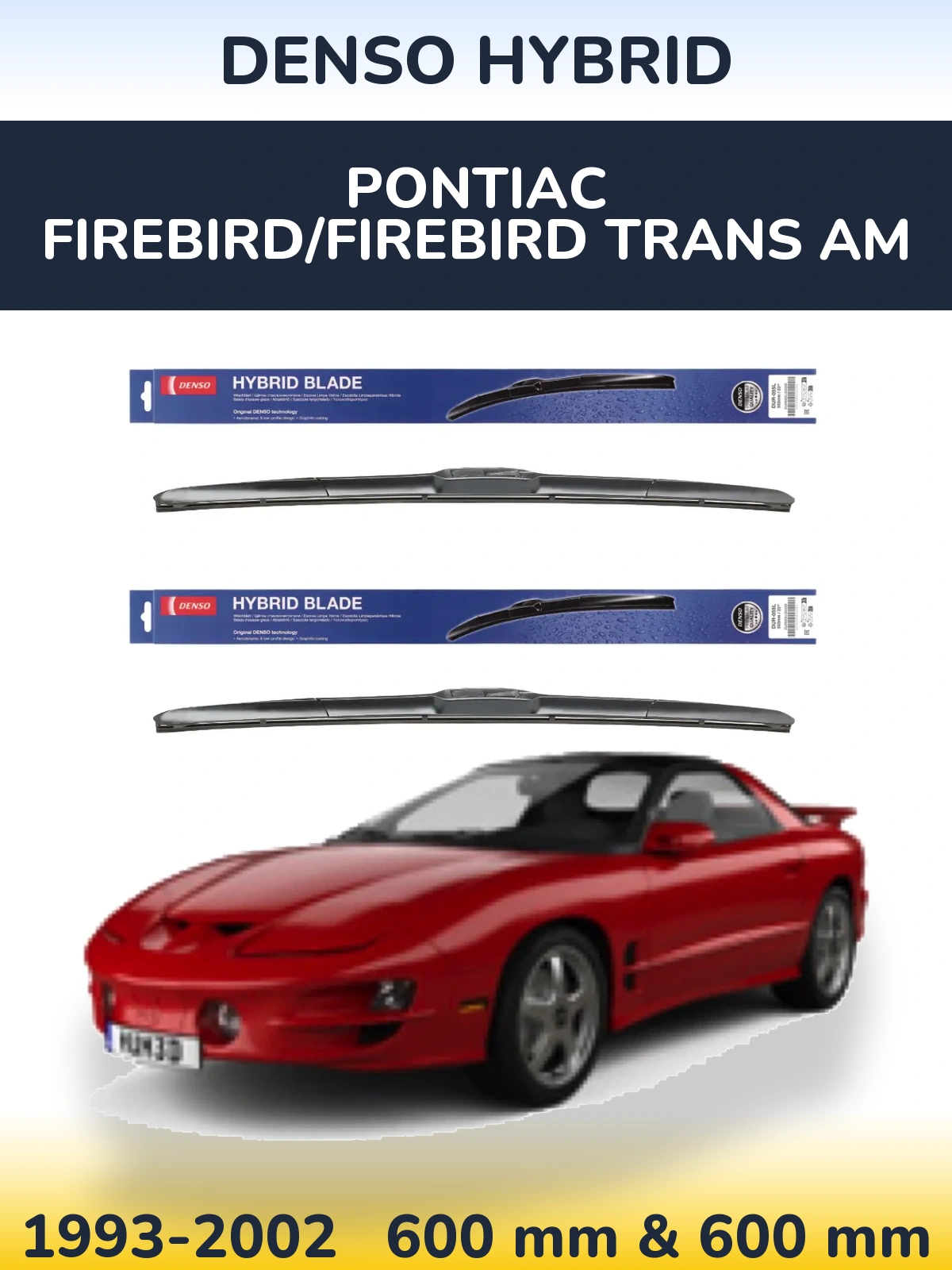 Ștergătoare Denso Hybrid pentru Pontiac Firebird/Firebird Trans Am