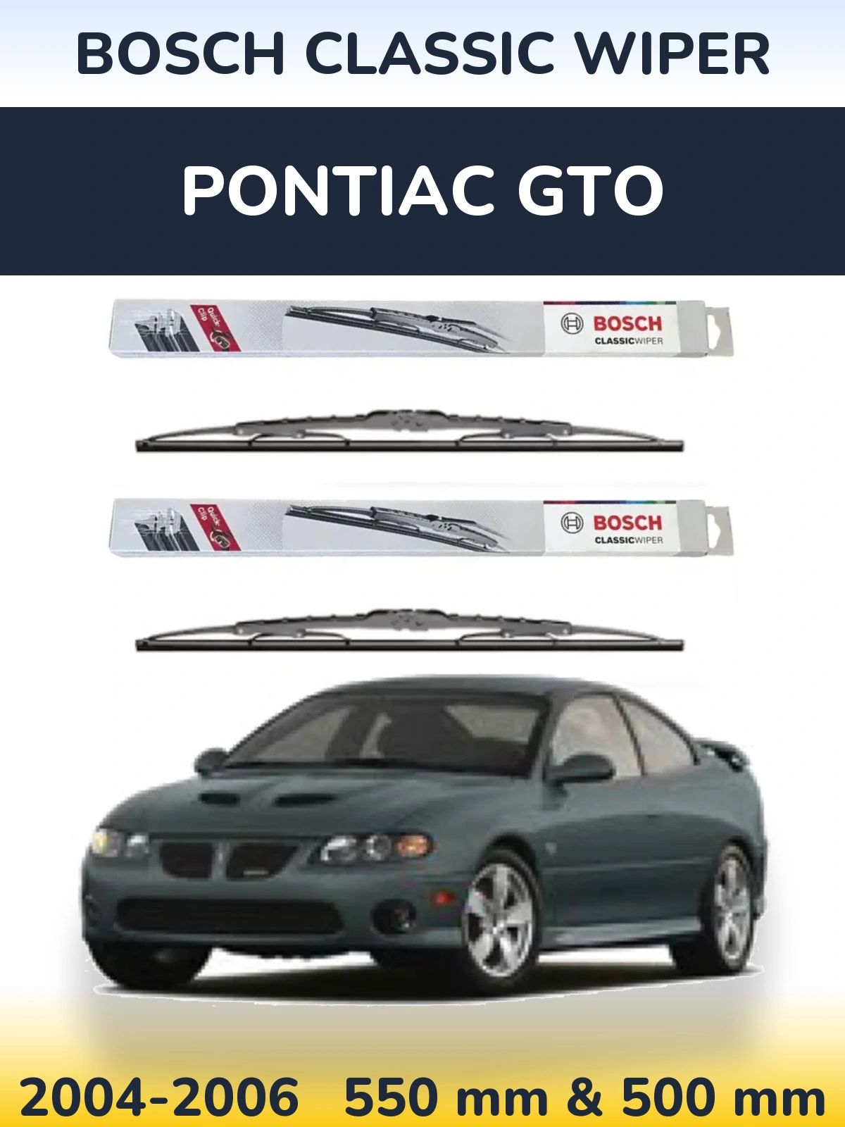 Ștergătoare BOSCH Classic Wiper pentru Pontiac GTO