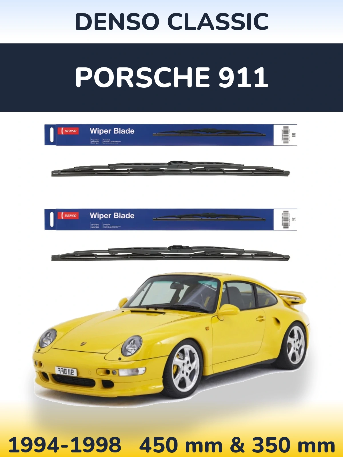 Ștergătoare Denso Classic pentru Porsche 911
