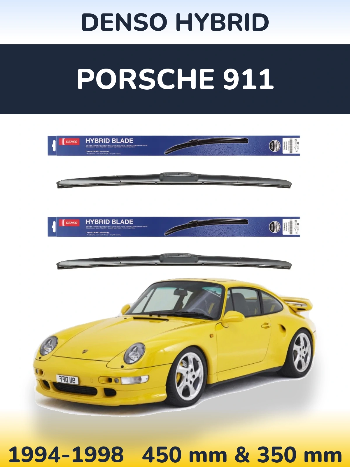 Ștergătoare Denso Hybrid pentru Porsche 911