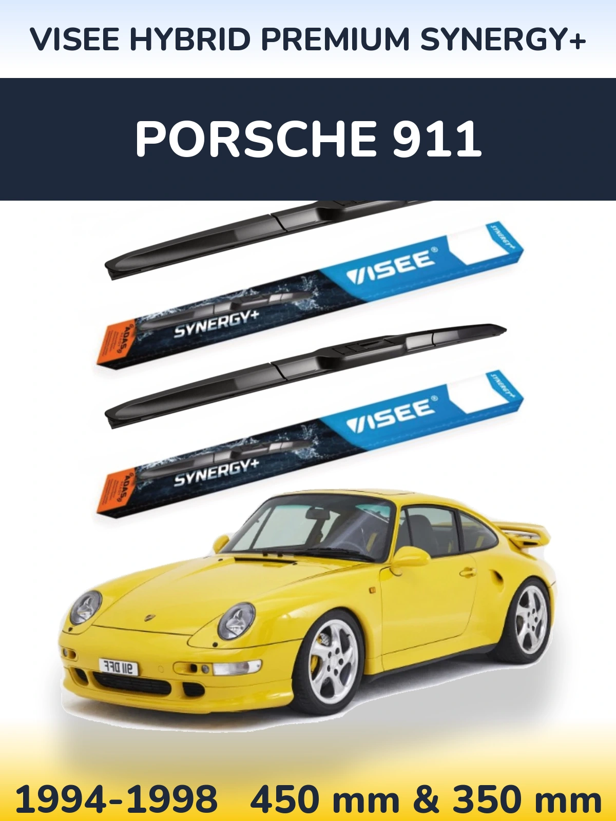 Ștergătoare VISEE HYBRID PREMIUM SYNERGY+ pentru Porsche 911
