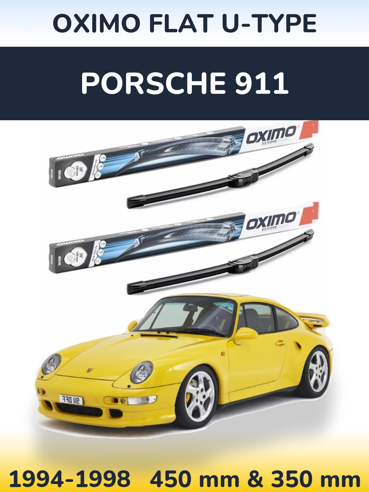 Ștergătoare Oximo Flat U-type pentru Porsche 911