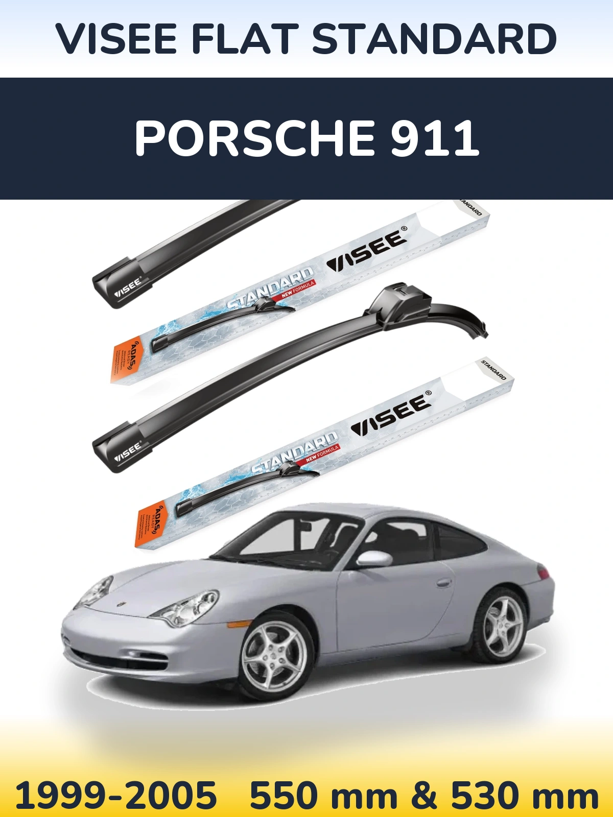 Ștergătoare VISEE FLAT STANDARD pentru Porsche 911