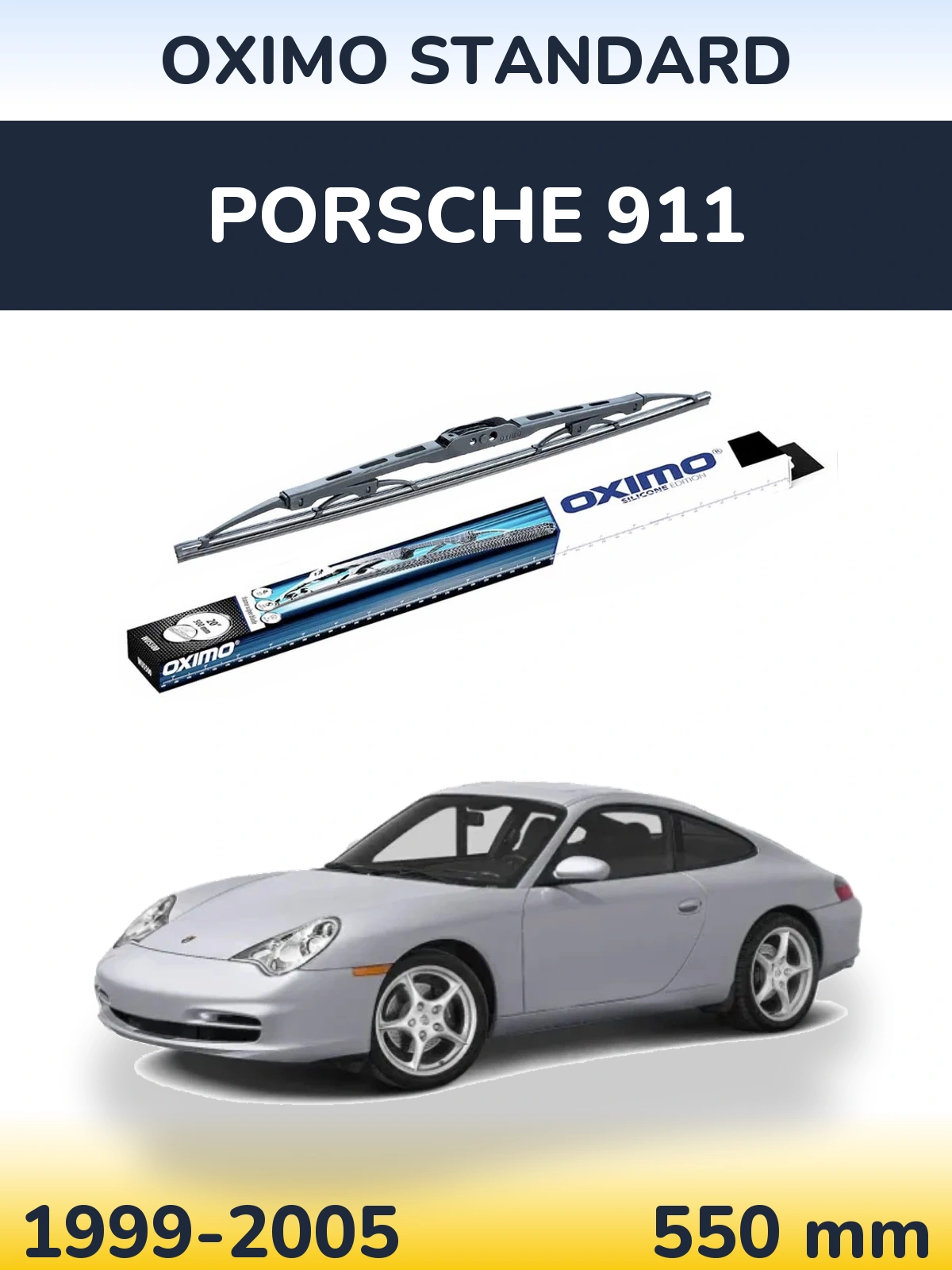 Rear wiper blade Oximo Standard 550 mm for Porsche 911 1999-2005