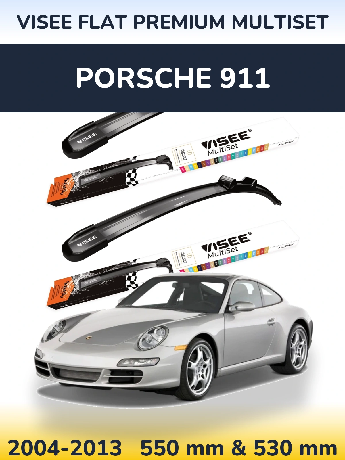 Ștergătoare VISEE FLAT PREMIUM MultiSet pentru Porsche 911