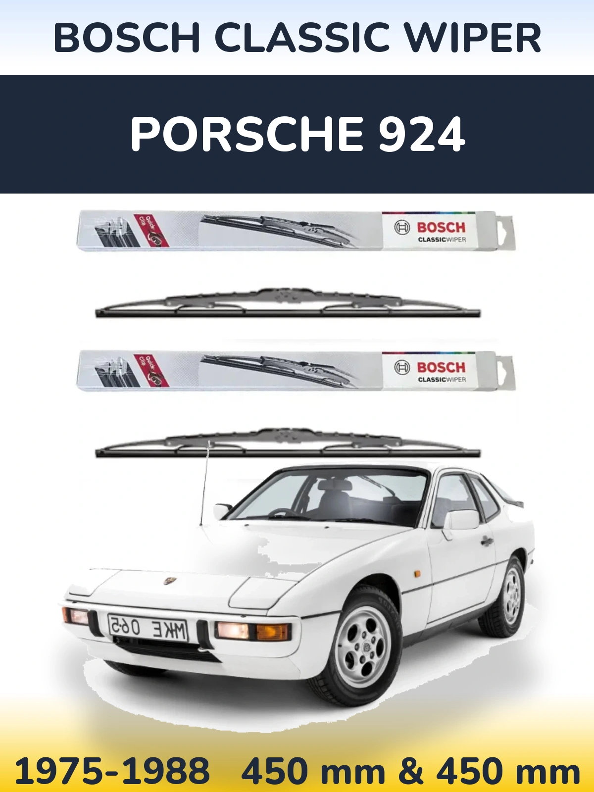 Ștergătoare BOSCH Classic Wiper pentru Porsche 924