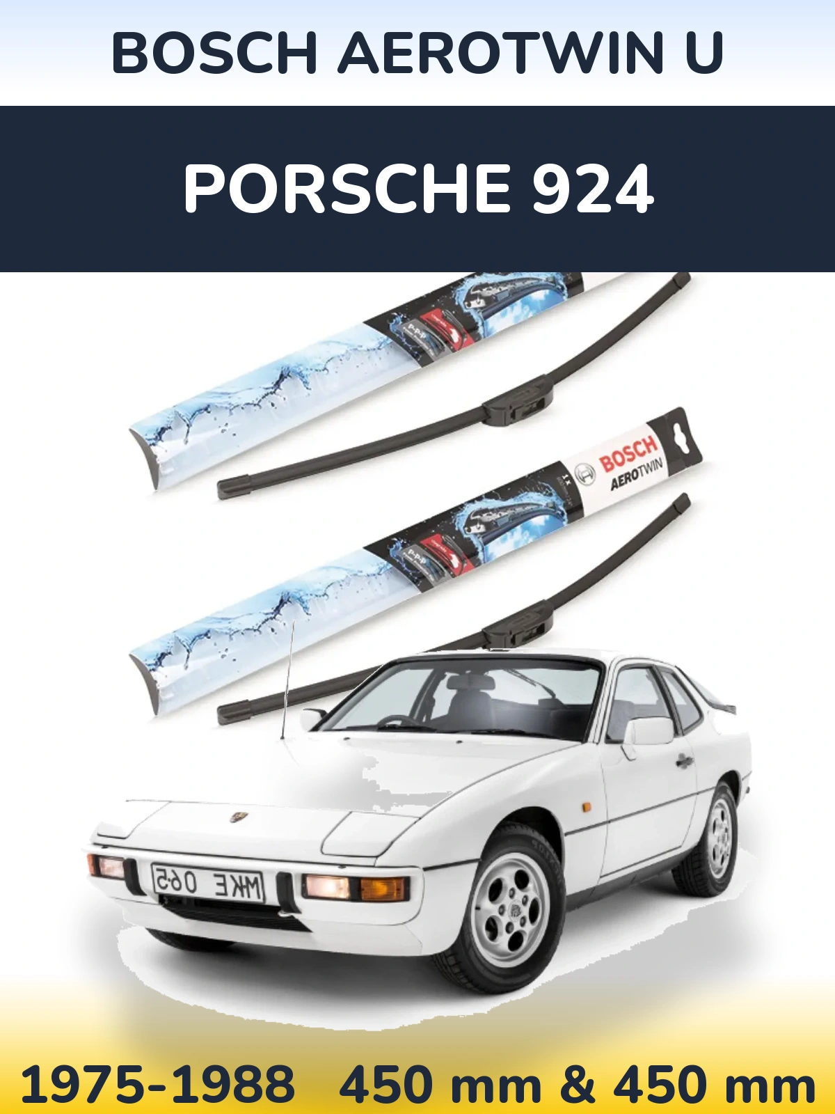 Ștergătoare BOSCH AeroTwin U pentru Porsche 924