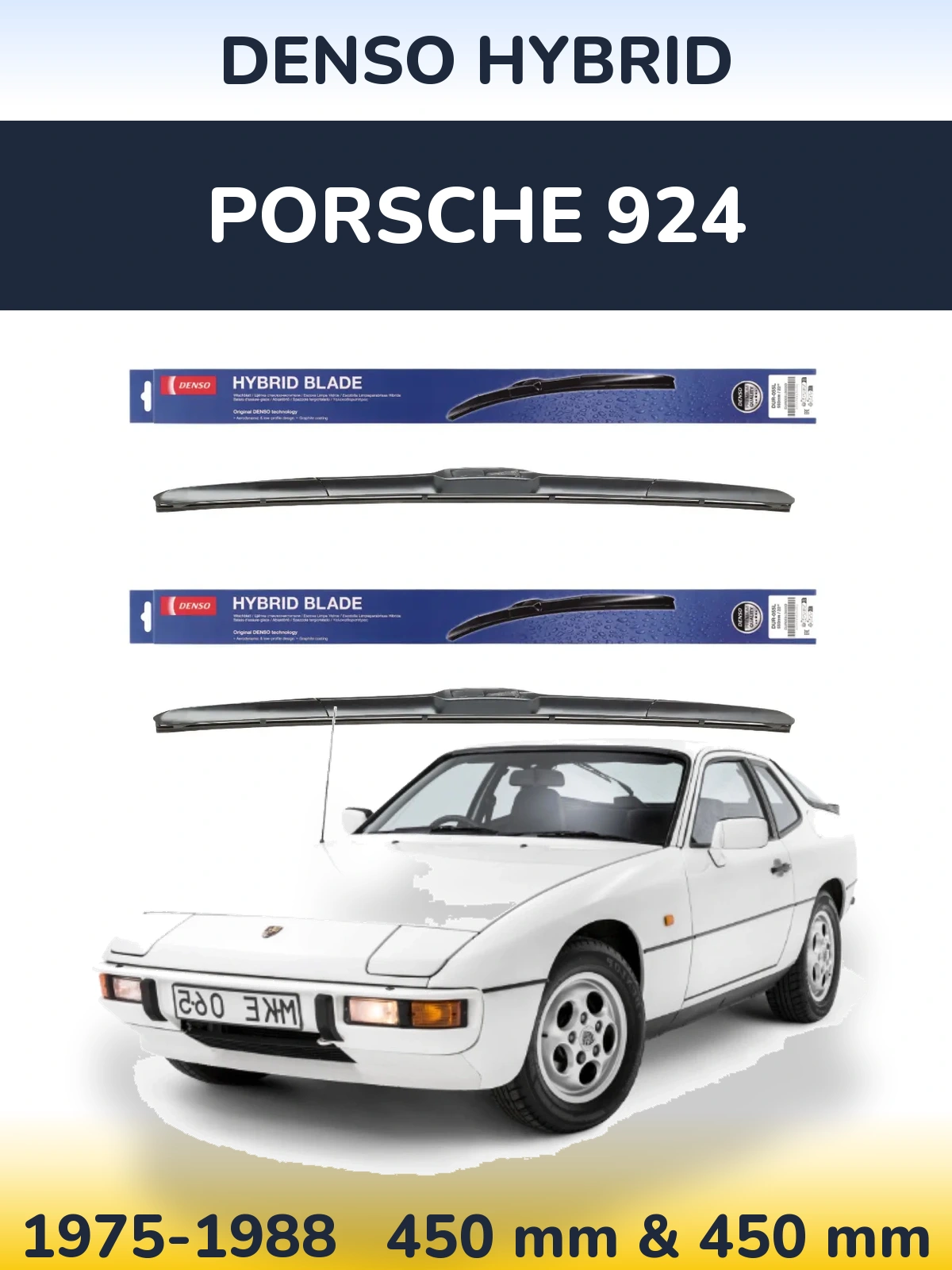 Ștergătoare Denso Hybrid pentru Porsche 924