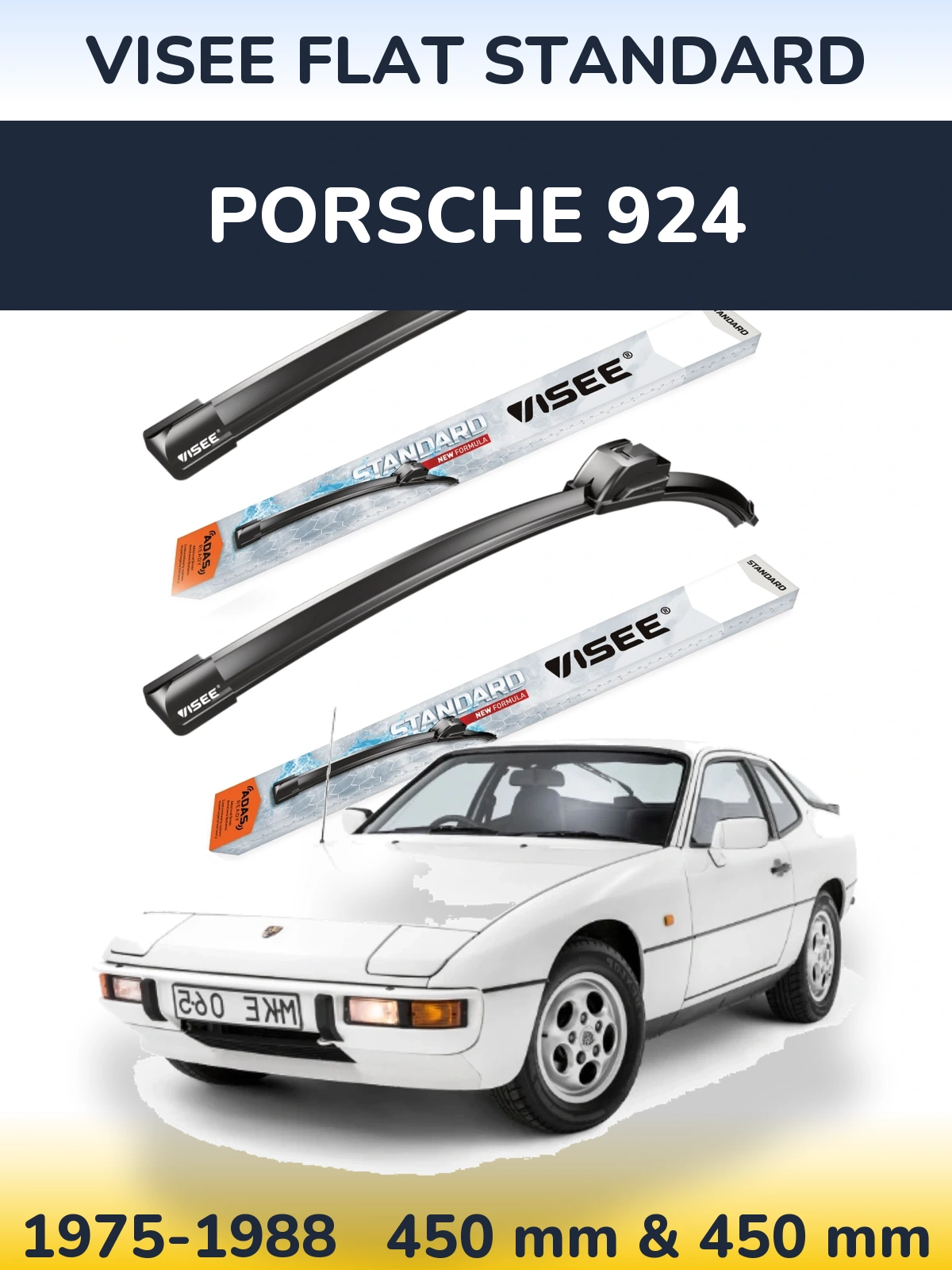 Ștergătoare VISEE FLAT STANDARD pentru Porsche 924