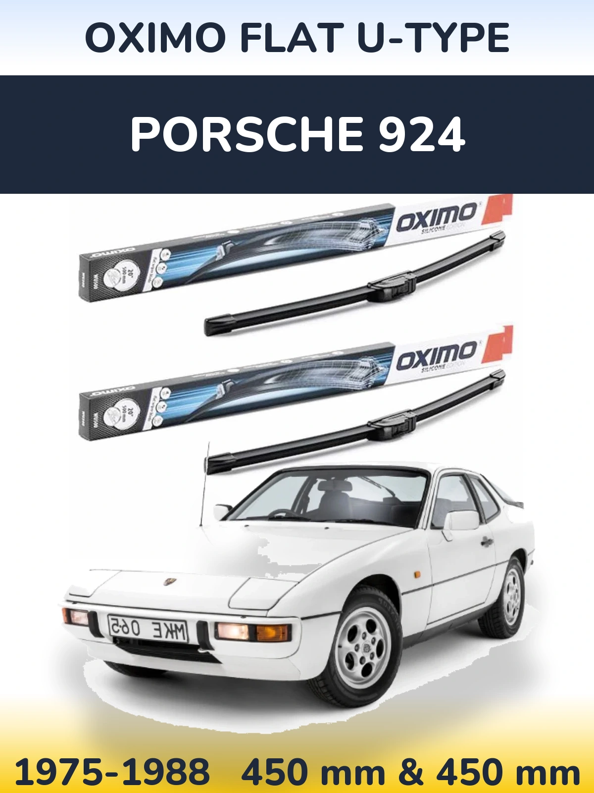 Ștergătoare Oximo Flat U-type pentru Porsche 924