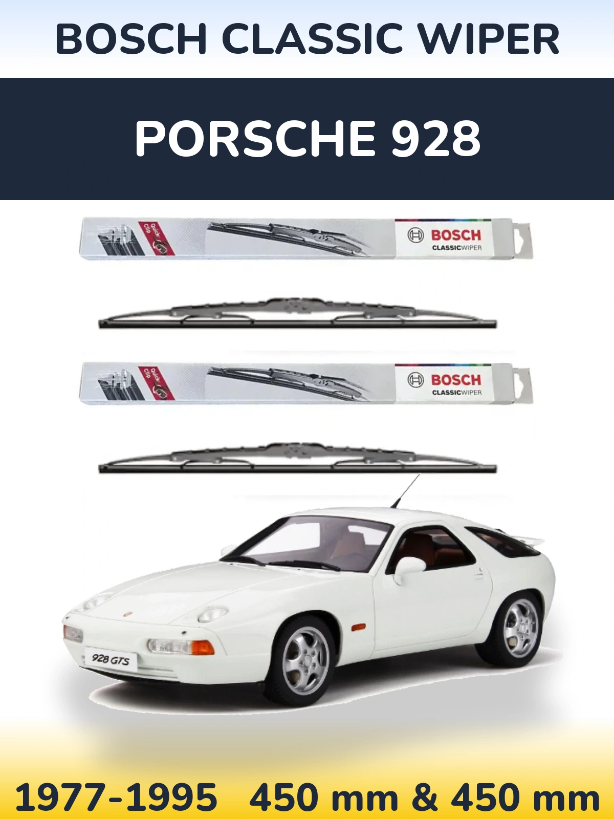 Ștergătoare BOSCH Classic Wiper pentru Porsche 928